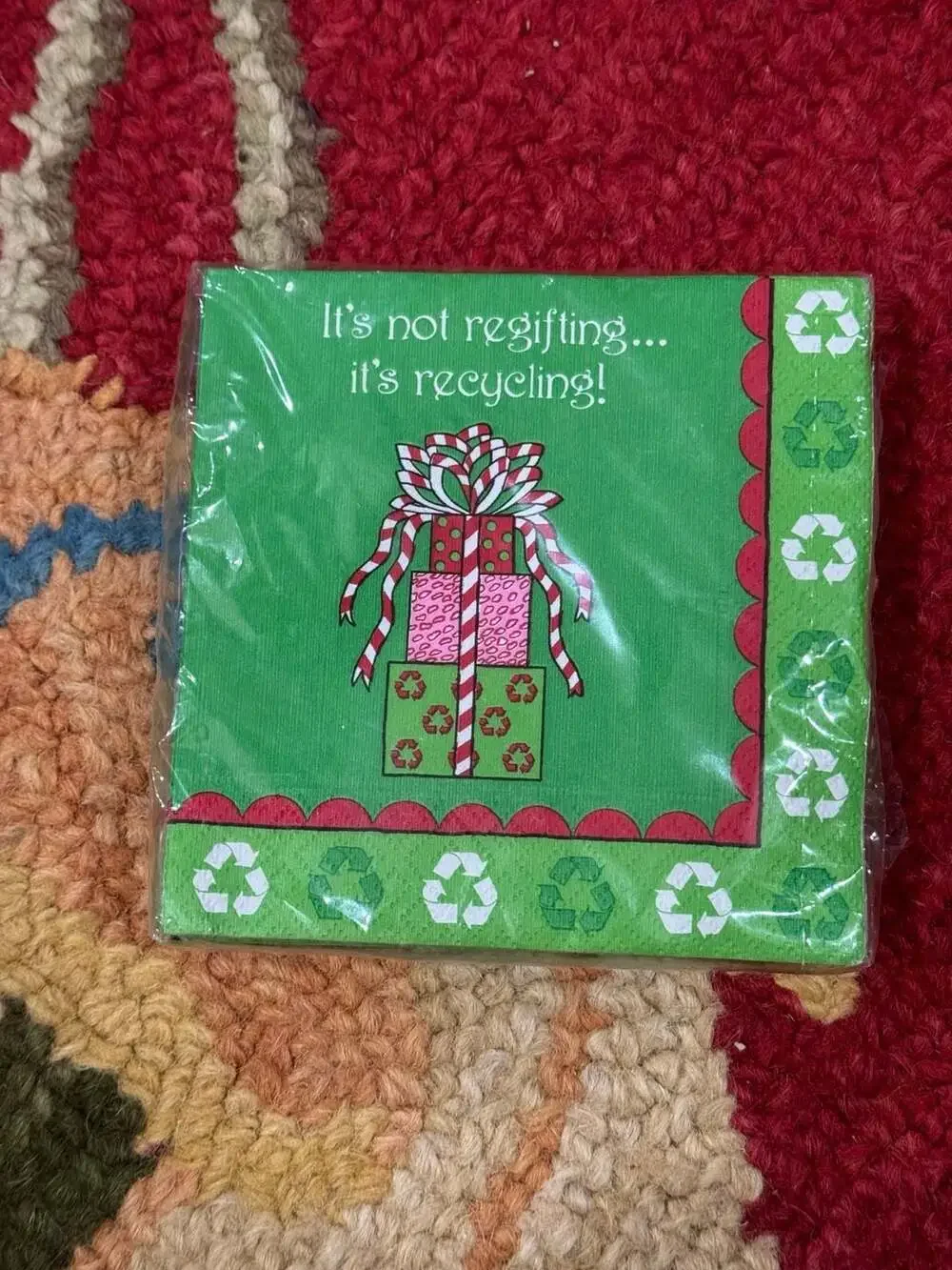 Design Design It's Not Regifting It's Recycling 20 Beverage Napkins
